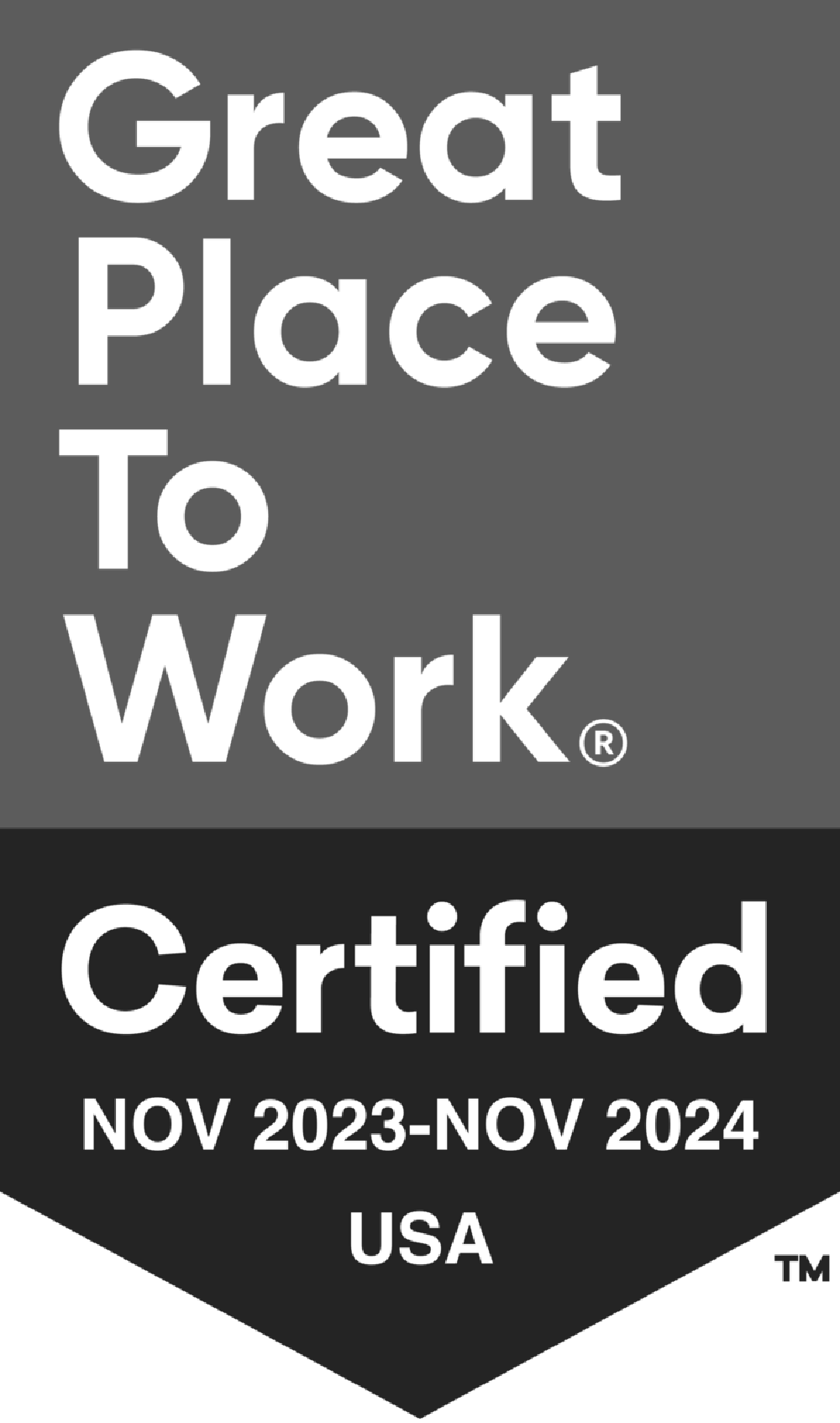 Great Place to Work Certified. November 2023 - November 2024